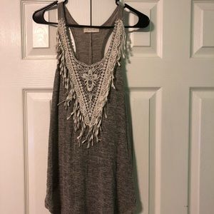 Brownish/grayish tank top